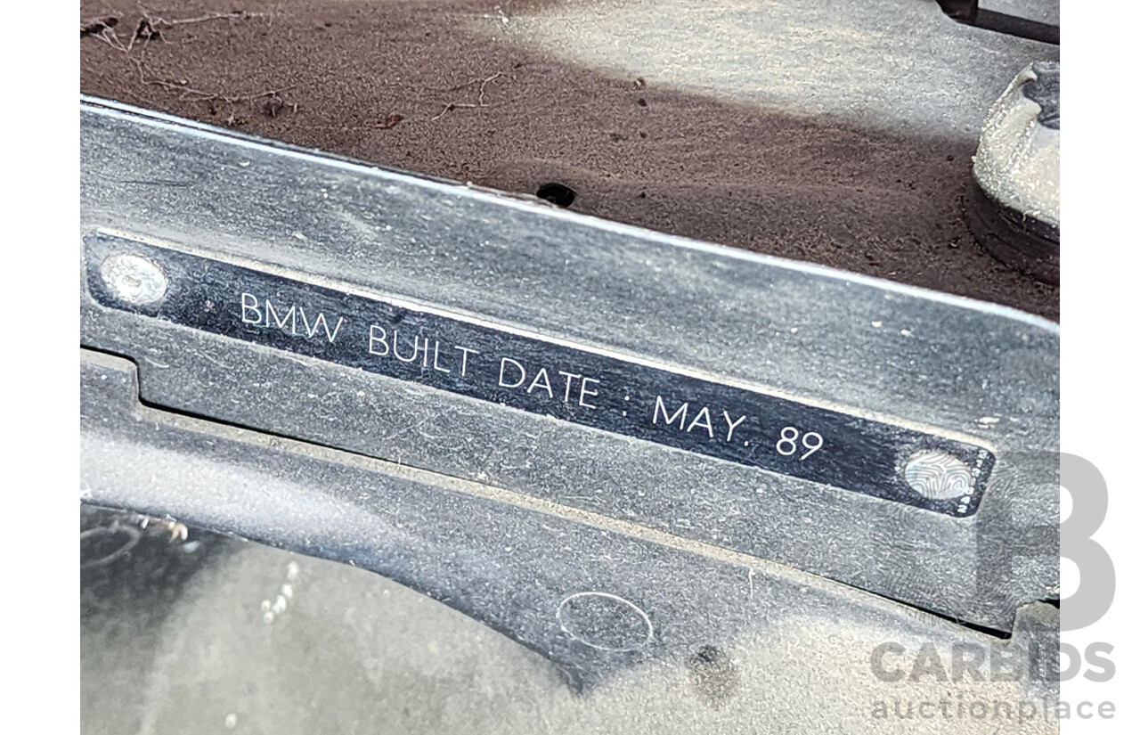 7/1989 Bmw 3 20i  4d Sedan Grey 2.0L