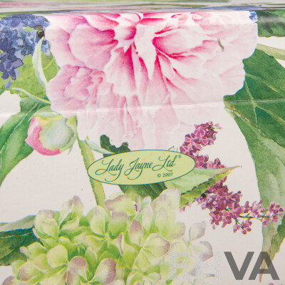Vintage Style Floral Printed Cardboard Vanity Briefcase - by Lady Jayne Ltd