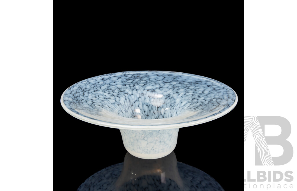 Large Modern Art Glass Bowl