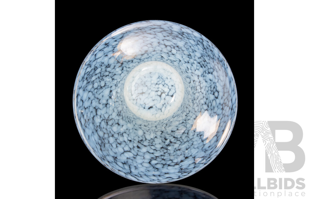 Large Modern Art Glass Bowl