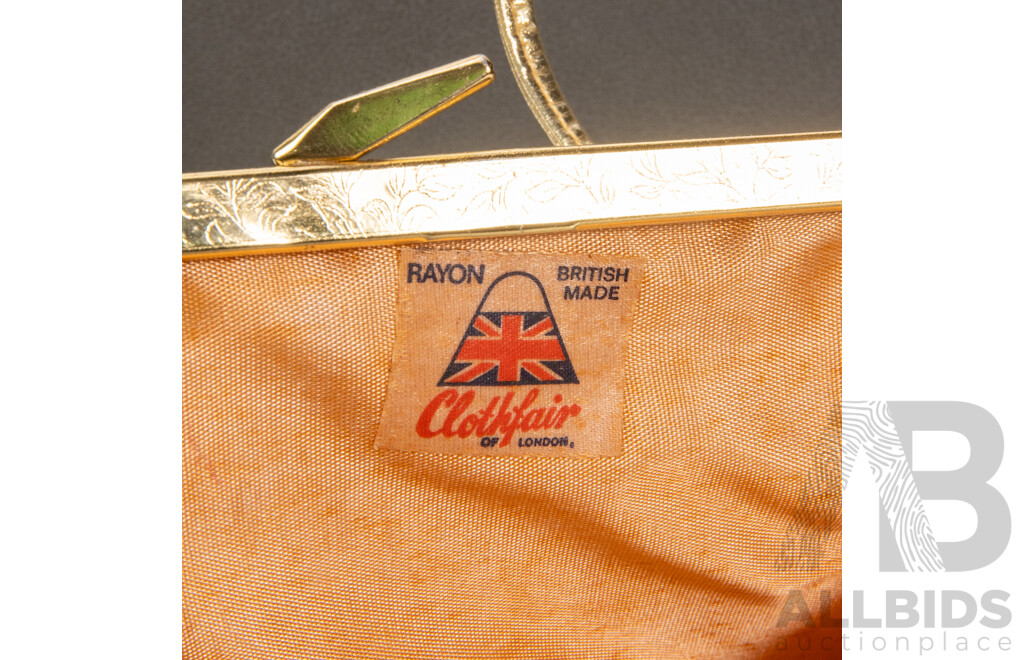 Vintage 'Clothfair of London' Evening Clutch Purse