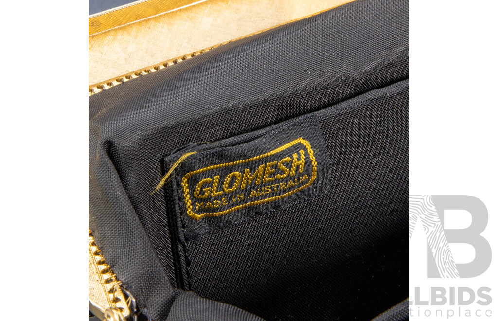 Vintage Black Mesh Evening Clutch Purse - by Glomesh
