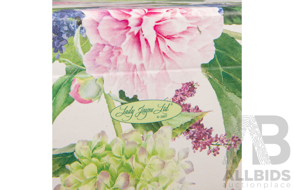 Vintage Style Floral Printed Cardboard Vanity Briefcase - by Lady Jayne Ltd