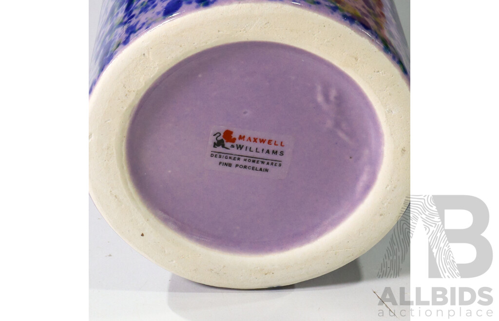 Two Vases One Purple and One Orange