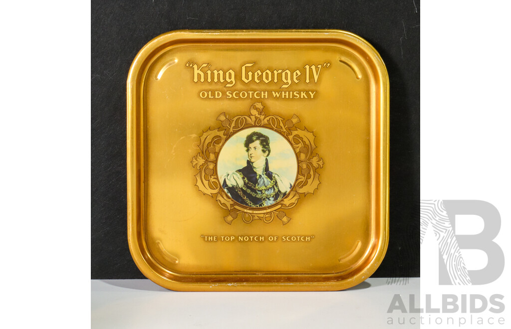 Six Coloured Plastic Cups, Perfume Bottle and King George Tray