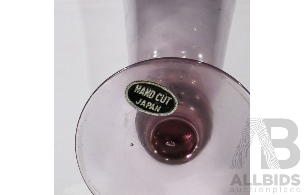 Set of 6 Translucent Multi-coloured Champagne Glasses