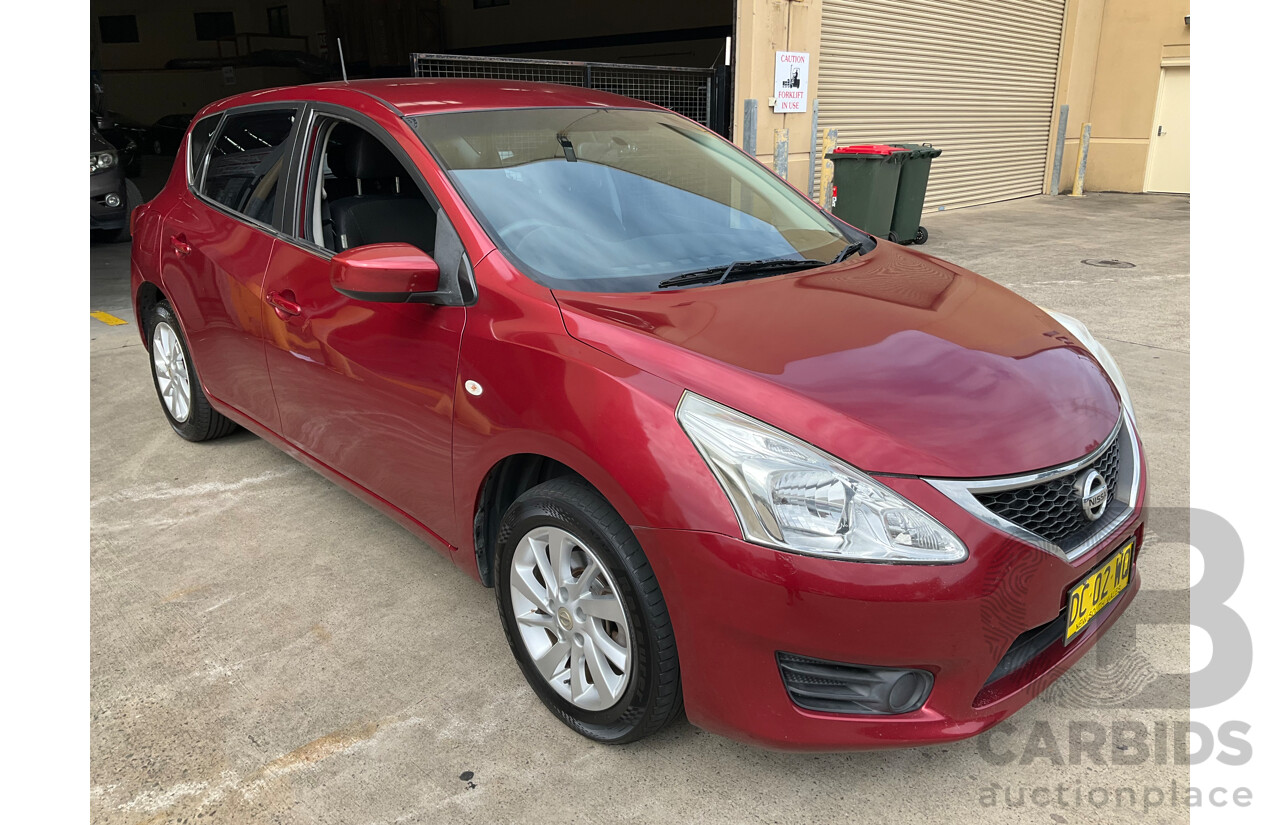 9/2015 Nissan Pulsar ST C12 SERIES 2 5d Hatchback Cayenne Red Metallic 1.8L