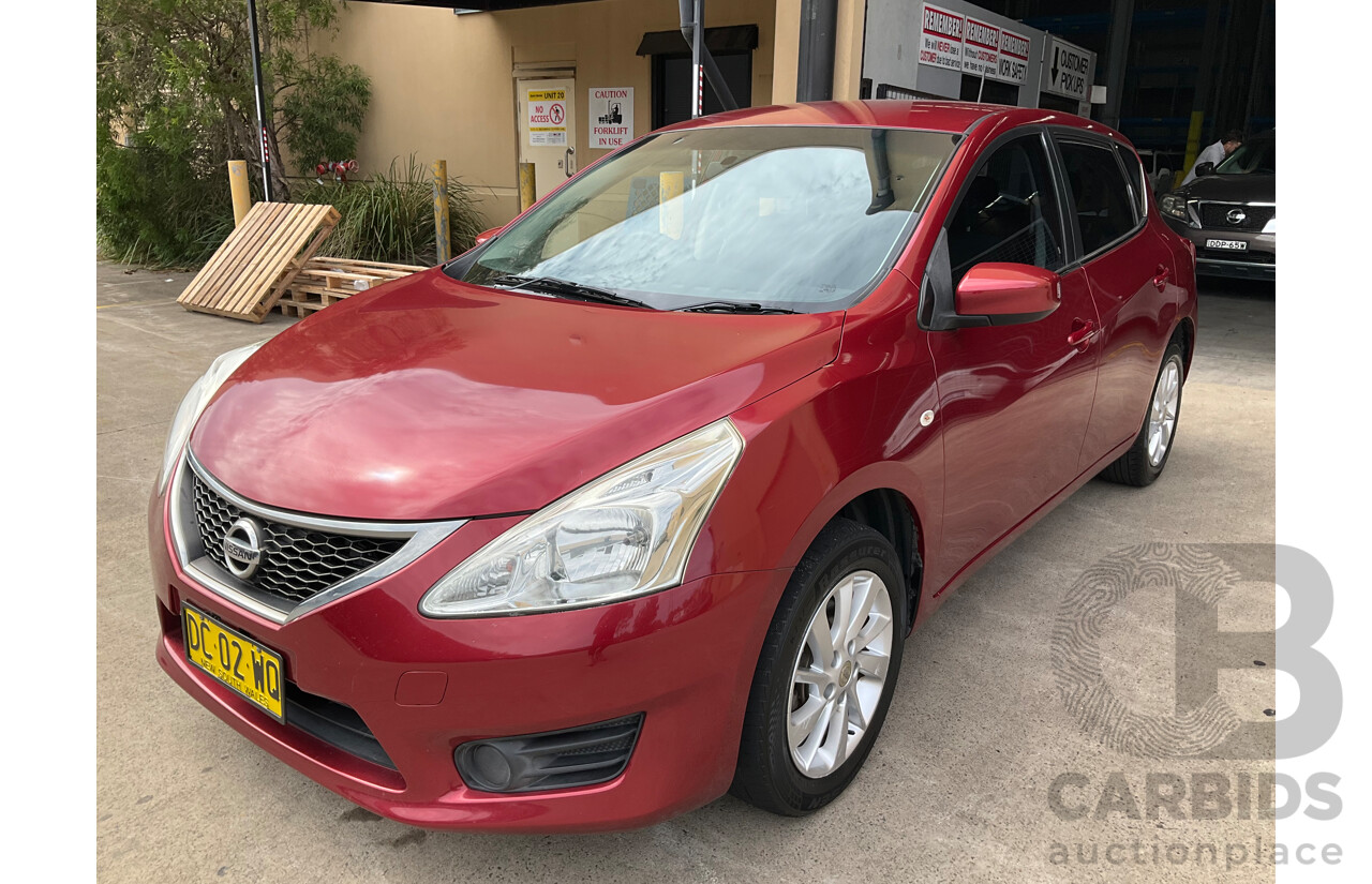 9/2015 Nissan Pulsar ST C12 SERIES 2 5d Hatchback Cayenne Red Metallic 1.8L