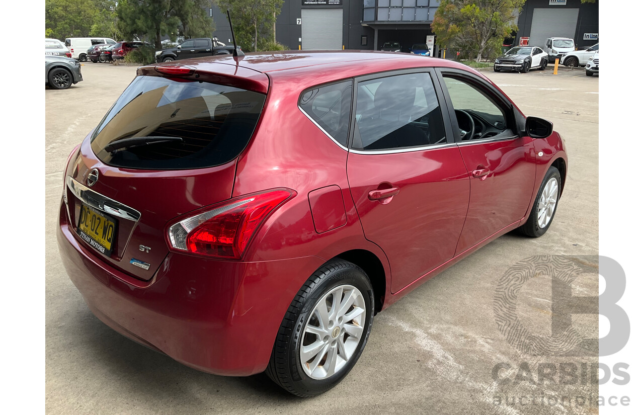 9/2015 Nissan Pulsar ST C12 SERIES 2 5d Hatchback Cayenne Red Metallic 1.8L