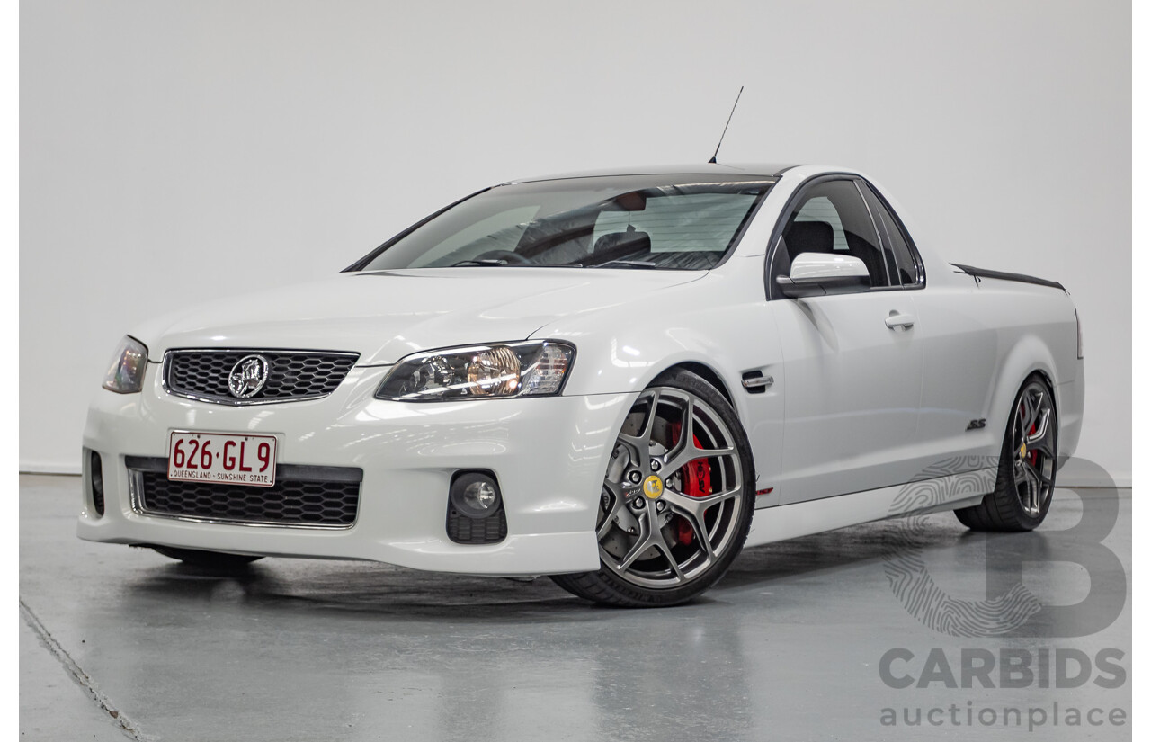 9/2011 Holden Commodore SS VE II MY12 Utility Heron White V8 6.0L