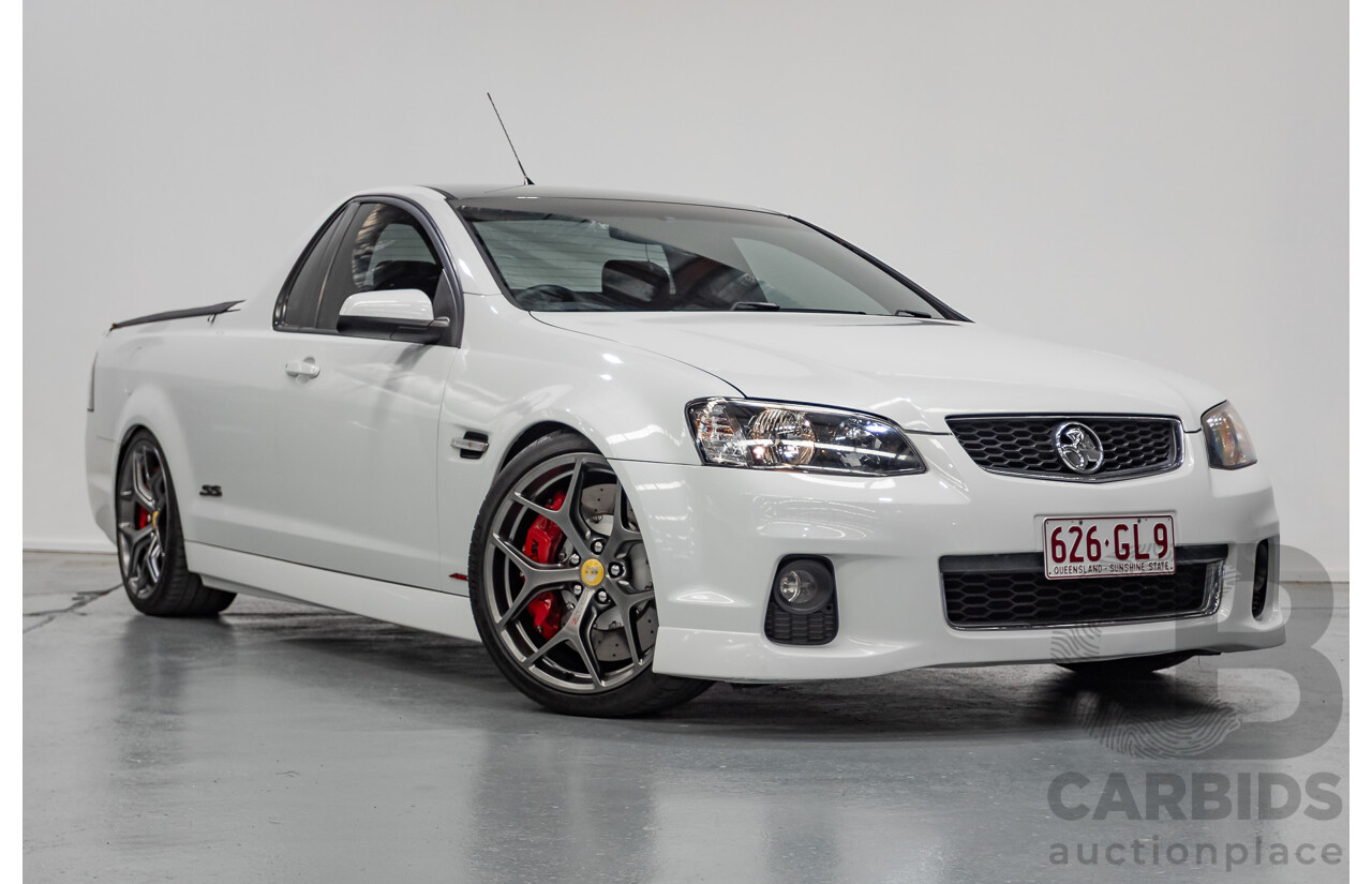 9/2011 Holden Commodore SS VE II MY12 Utility Heron White V8 6.0L