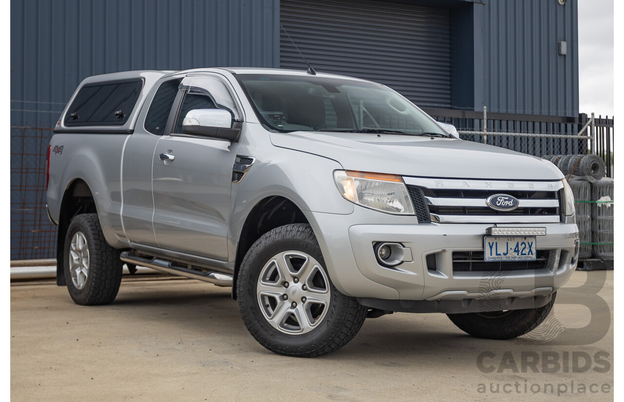 04/2013 Ford Ranger XLT 3.2 (4x4) PX Super Cab Pick Up Highlight Silver Metallic 3.2L