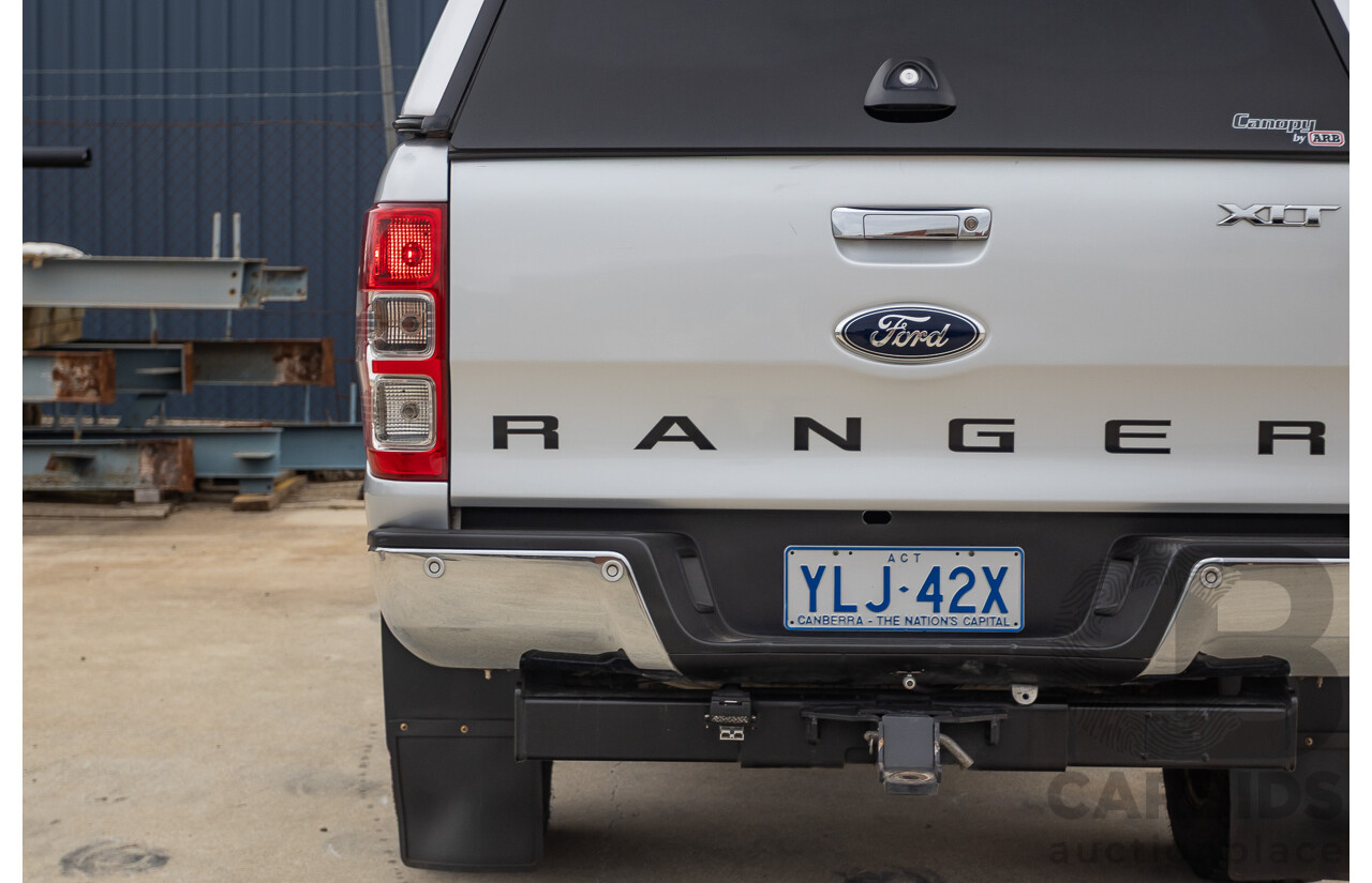 04/2013 Ford Ranger XLT 3.2 (4x4) PX Super Cab Pick Up Highlight Silver Metallic 3.2L