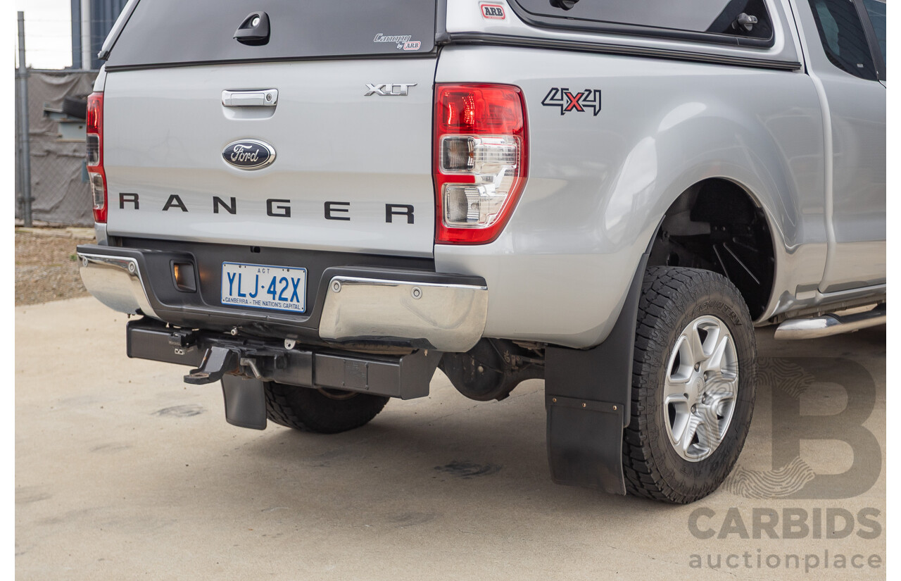 04/2013 Ford Ranger XLT 3.2 (4x4) PX Super Cab Pick Up Highlight Silver Metallic 3.2L