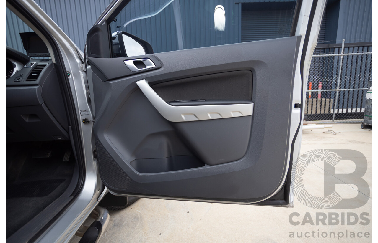 04/2013 Ford Ranger XLT 3.2 (4x4) PX Super Cab Pick Up Highlight Silver Metallic 3.2L