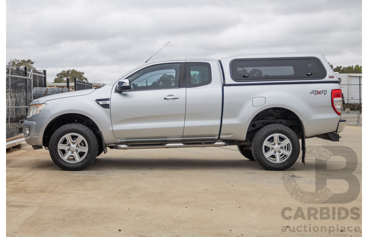 04/2013 Ford Ranger XLT 3.2 (4x4) PX Super Cab Pick Up Highlight Silver Metallic 3.2L