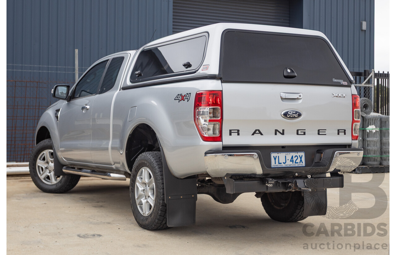 04/2013 Ford Ranger XLT 3.2 (4x4) PX Super Cab Pick Up Highlight Silver Metallic 3.2L