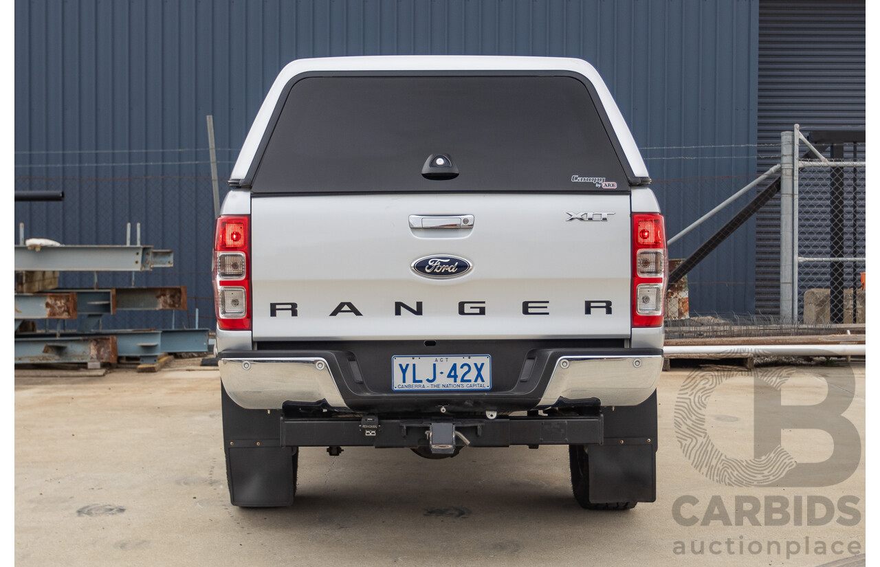 04/2013 Ford Ranger XLT 3.2 (4x4) PX Super Cab Pick Up Highlight Silver Metallic 3.2L
