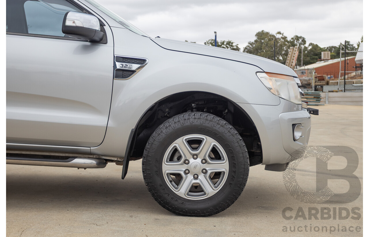 04/2013 Ford Ranger XLT 3.2 (4x4) PX Super Cab Pick Up Highlight Silver Metallic 3.2L