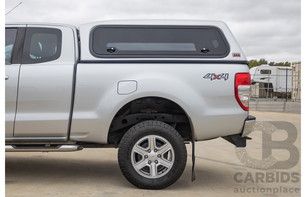 04/2013 Ford Ranger XLT 3.2 (4x4) PX Super Cab Pick Up Highlight Silver Metallic 3.2L