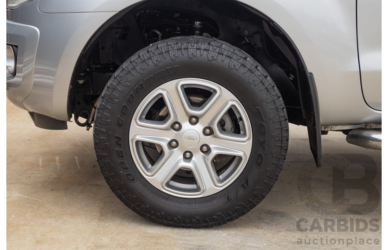 04/2013 Ford Ranger XLT 3.2 (4x4) PX Super Cab Pick Up Highlight Silver Metallic 3.2L