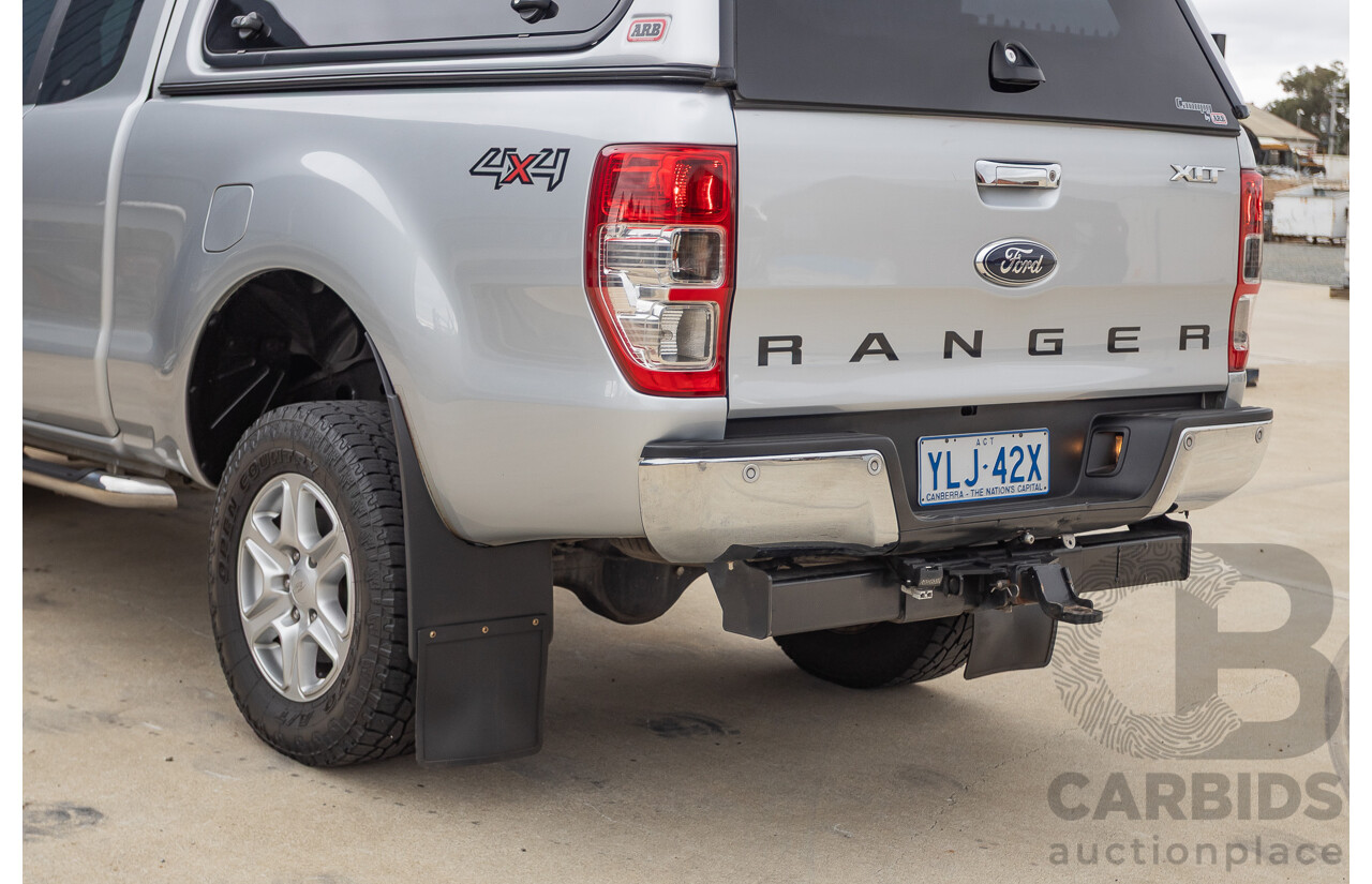 04/2013 Ford Ranger XLT 3.2 (4x4) PX Super Cab Pick Up Highlight Silver Metallic 3.2L