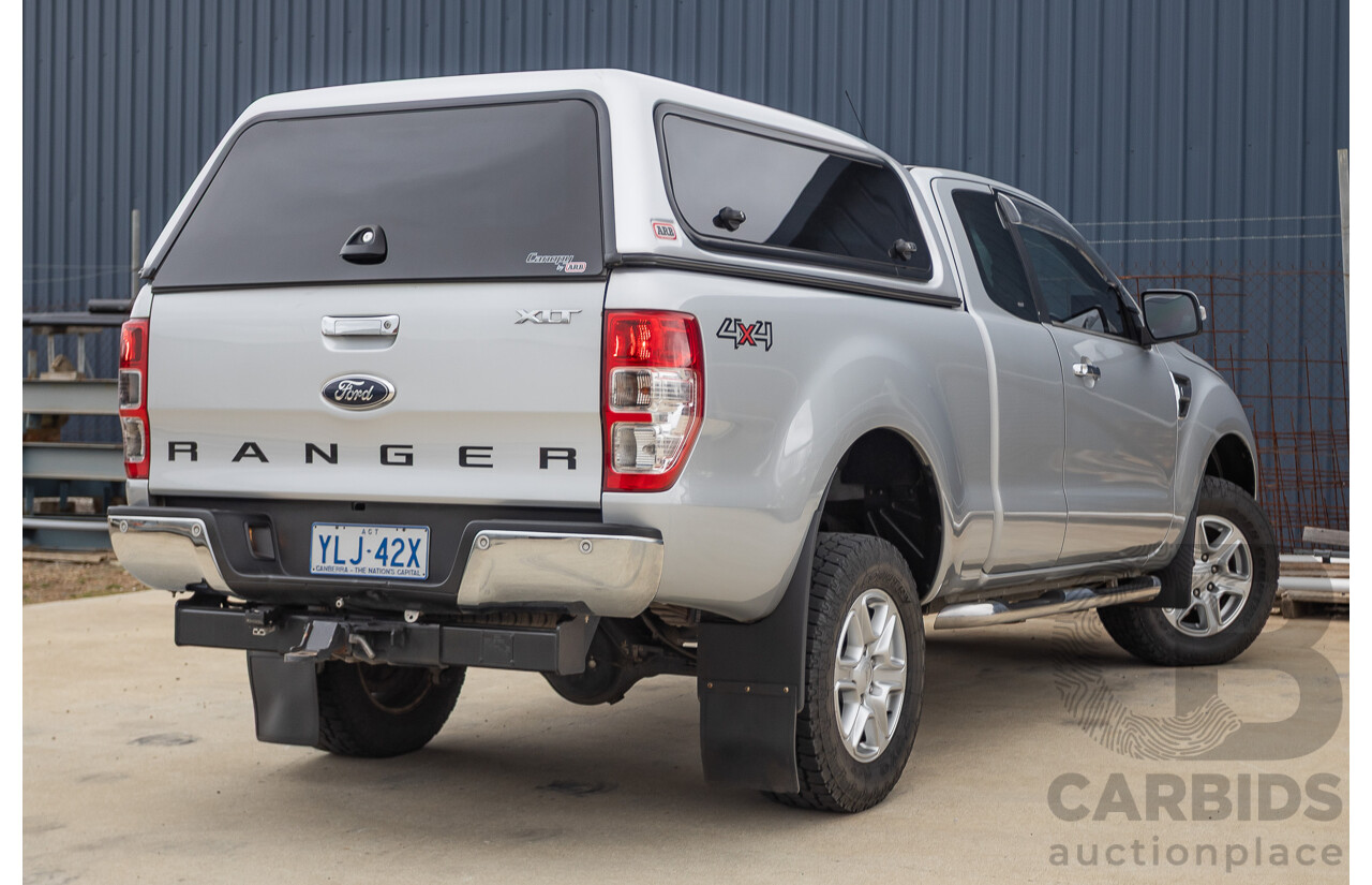 04/2013 Ford Ranger XLT 3.2 (4x4) PX Super Cab Pick Up Highlight Silver Metallic 3.2L