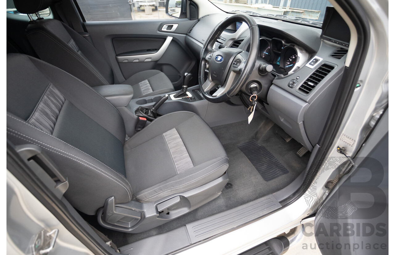 04/2013 Ford Ranger XLT 3.2 (4x4) PX Super Cab Pick Up Highlight Silver Metallic 3.2L