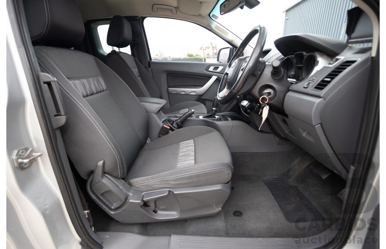 04/2013 Ford Ranger XLT 3.2 (4x4) PX Super Cab Pick Up Highlight Silver Metallic 3.2L