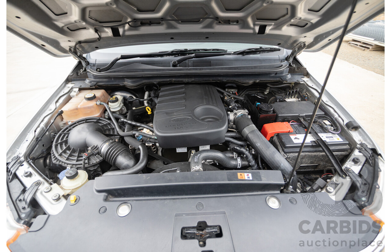 04/2013 Ford Ranger XLT 3.2 (4x4) PX Super Cab Pick Up Highlight Silver Metallic 3.2L