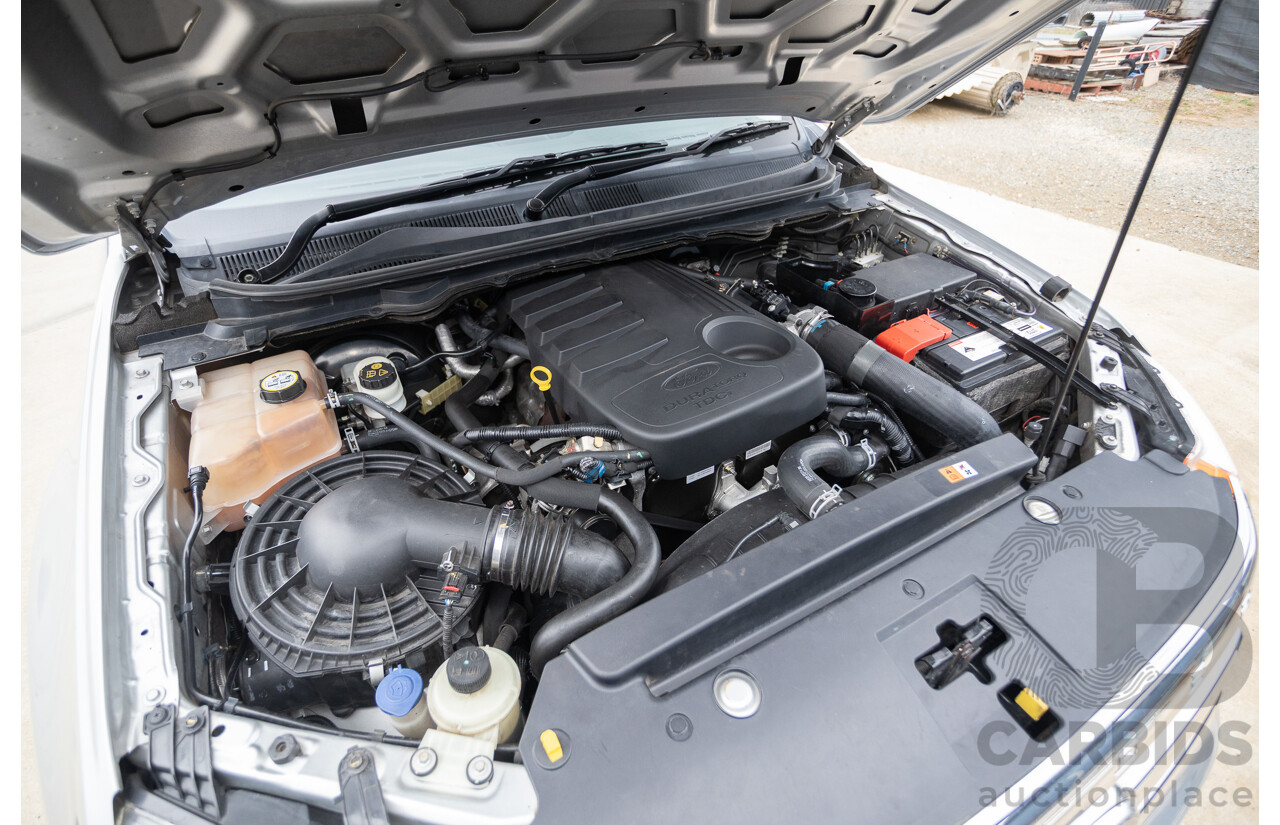 04/2013 Ford Ranger XLT 3.2 (4x4) PX Super Cab Pick Up Highlight Silver Metallic 3.2L