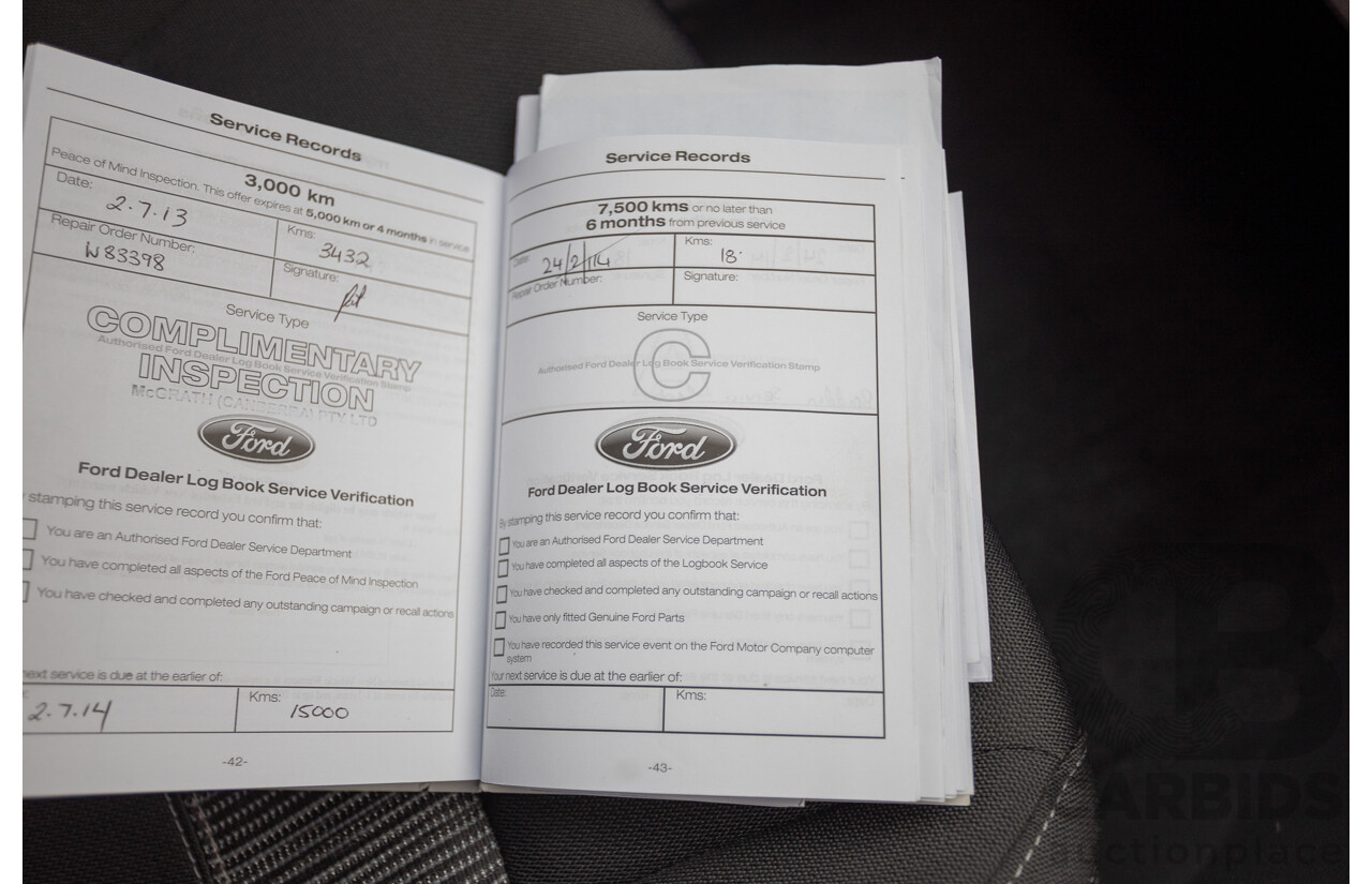 04/2013 Ford Ranger XLT 3.2 (4x4) PX Super Cab Pick Up Highlight Silver Metallic 3.2L