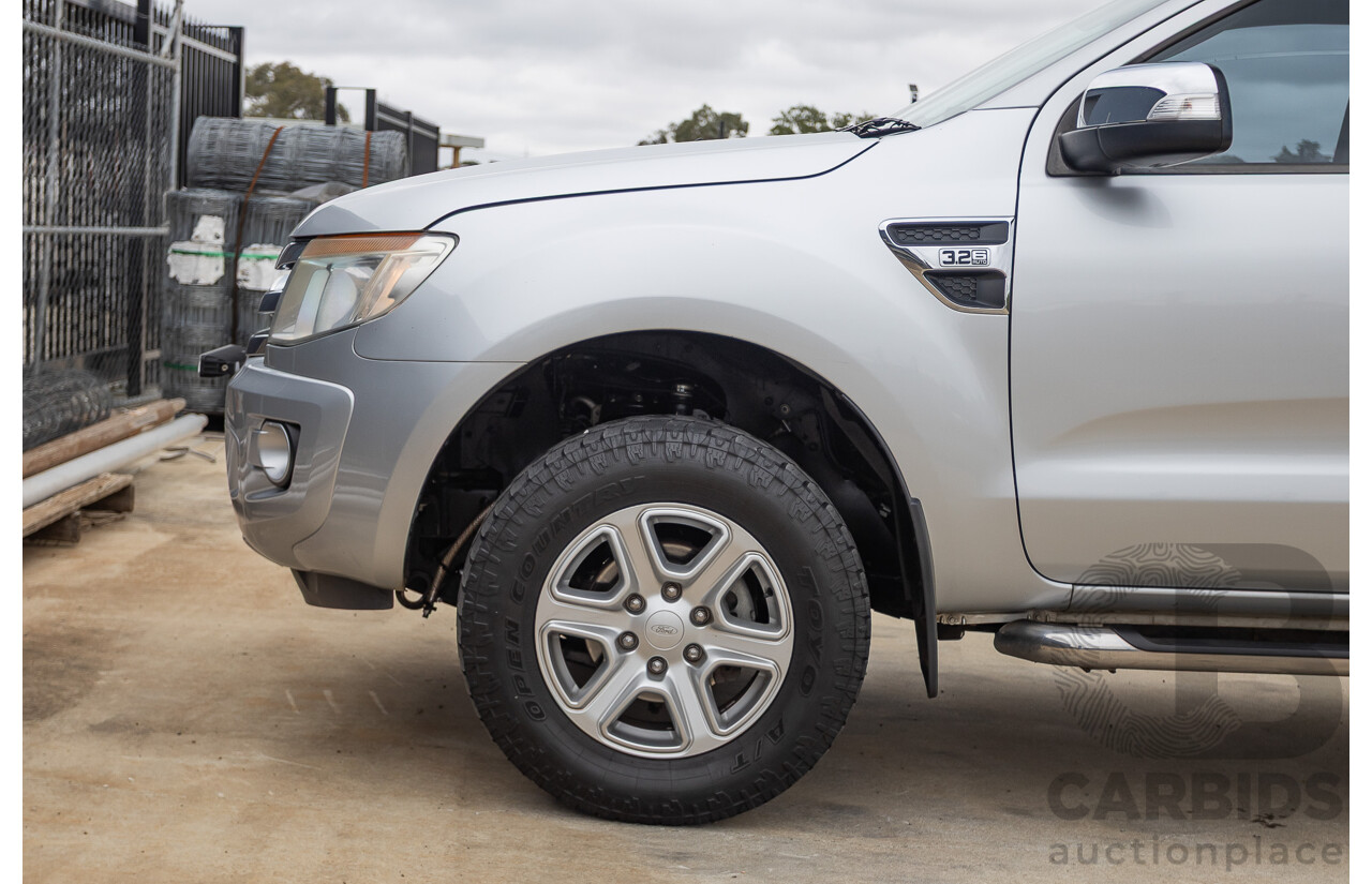 04/2013 Ford Ranger XLT 3.2 (4x4) PX Super Cab Pick Up Highlight Silver Metallic 3.2L