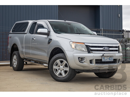 04/2013 Ford Ranger XLT 3.2 (4x4) PX Super Cab Pick Up Highlight Silver Metallic 3.2L