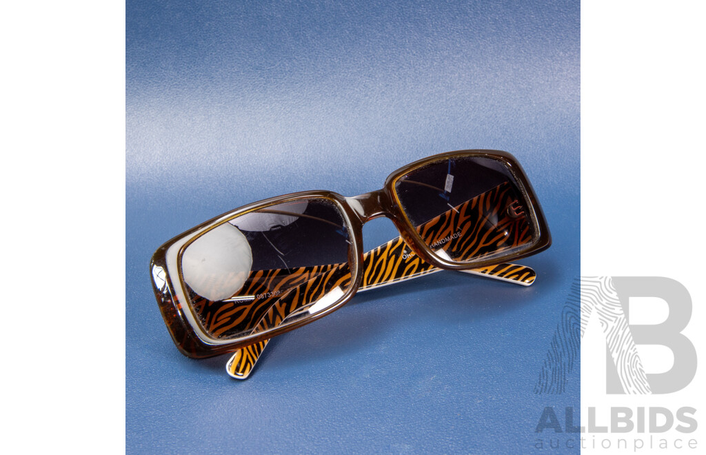 Oroton Roma Brown/Tiger Patterned Sunglasses