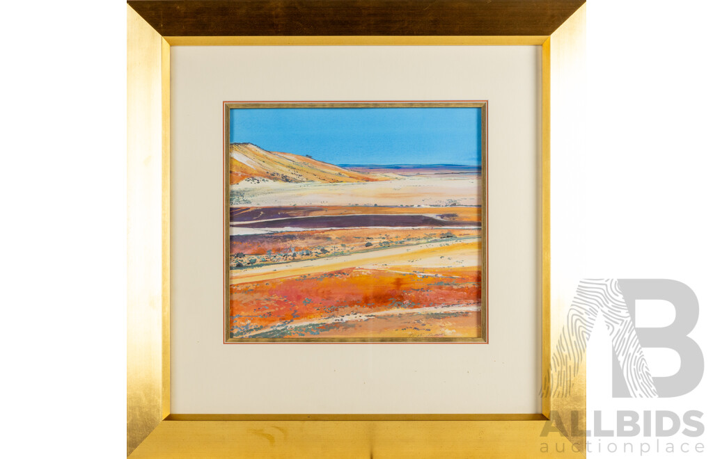 Neroli Weaver, (20th Century, Australian, 1965-), Sturt National Park (2003), Wonderful Original Mixed Media, 79 x 79 cm (frame)