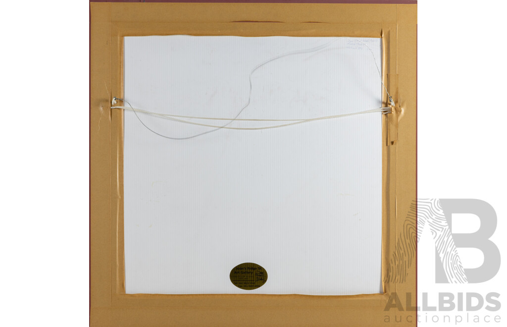 Neroli Weaver, (20th Century, Australian, 1965-), Sturt National Park (2003), Wonderful Original Mixed Media, 79 x 79 cm (frame)