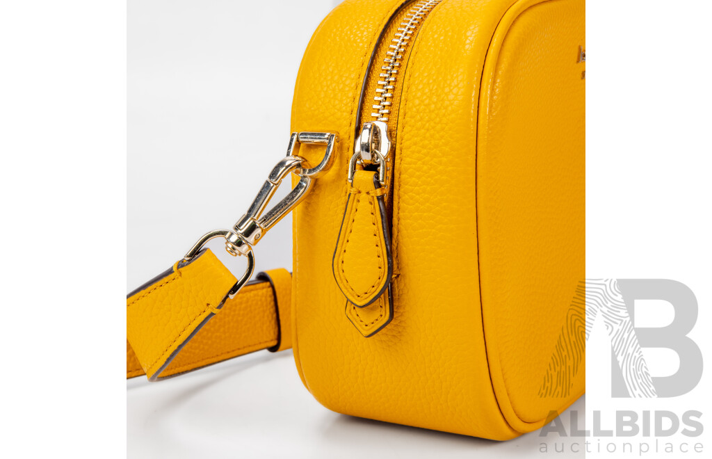 Sunflower Yellow Pebbled Leather Crossbody Bag – by Kate Spade New York