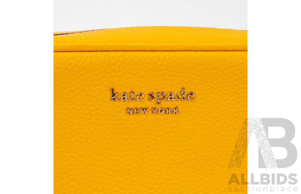Sunflower Yellow Pebbled Leather Crossbody Bag – by Kate Spade New York