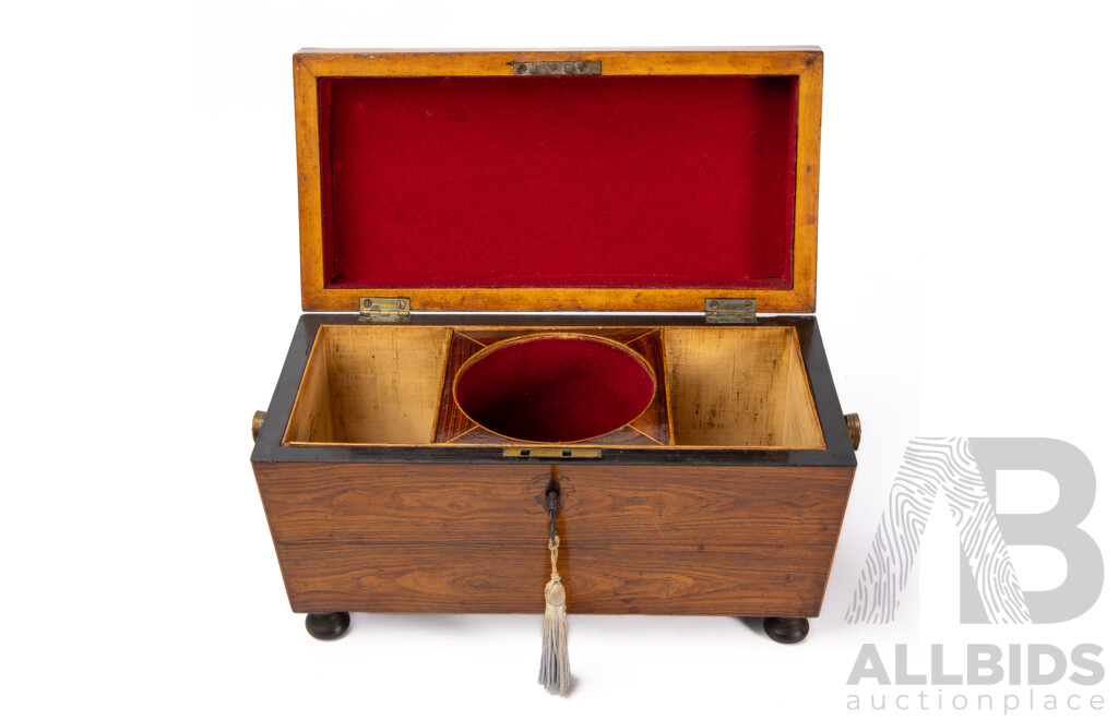 Victorian Mahogany Fitted Tea Caddy