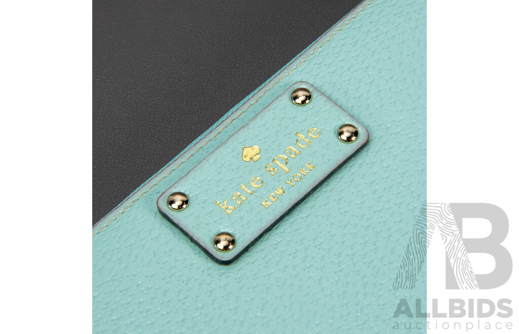 Kate Spade Light Blue Wellesley Neda Zip Around Wallet