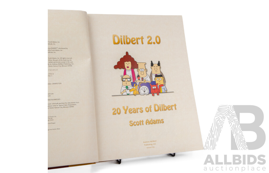 Scott Adams (20th Century, American, 1957–2026), Dilbert 2.0: 20 Years of Dilbert, First Edition (2008), in Excellent Condition, 34 X 27 X 6 Cm