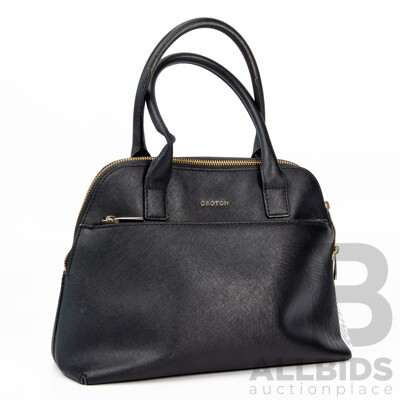 Oroton Maison Griptop Black Bag