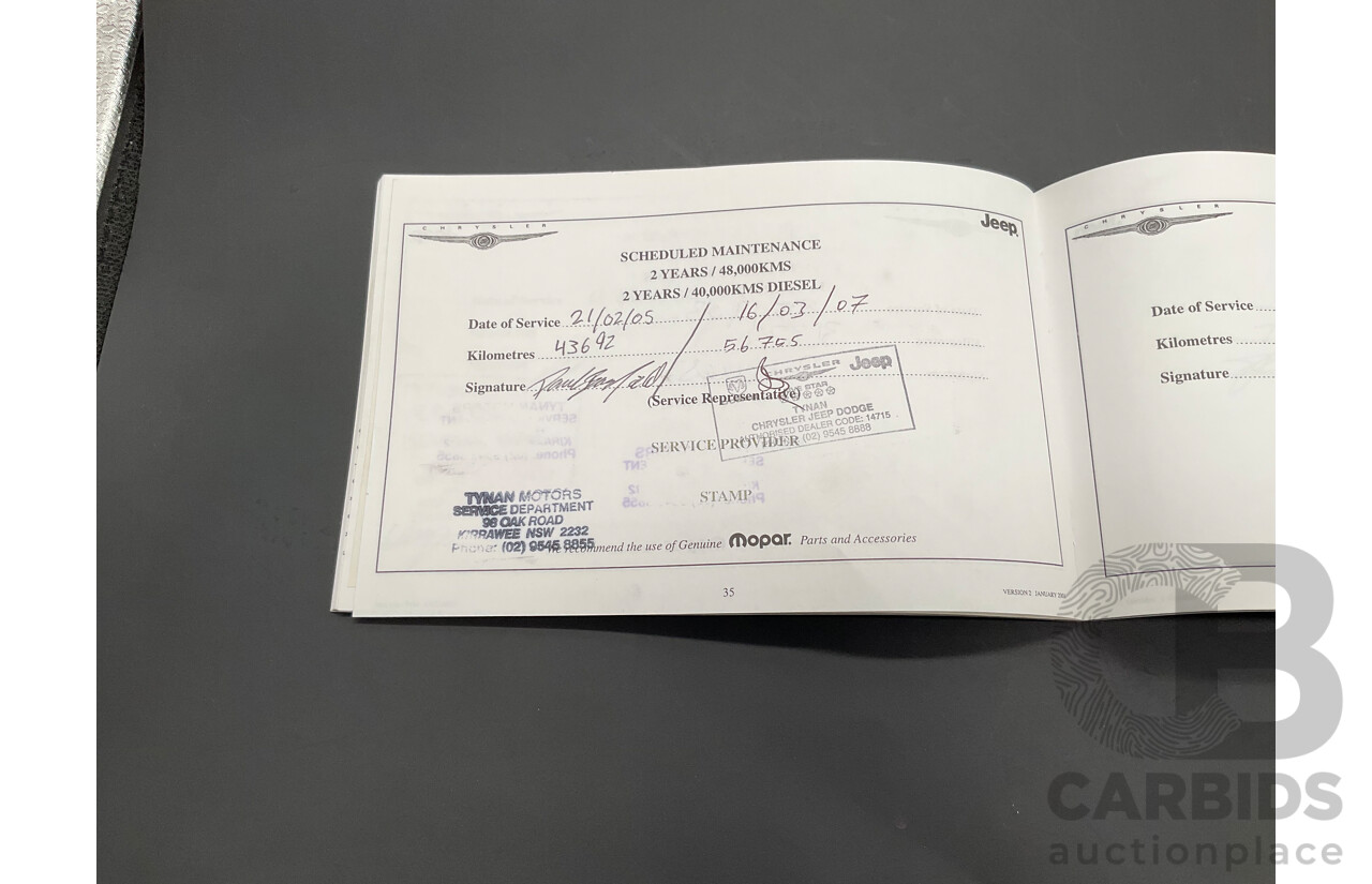 7/2001 Jeep Grand Cherokee Limited (4x4) WG 4d Wagon Champagne Pearl Metallic V8 4.7L