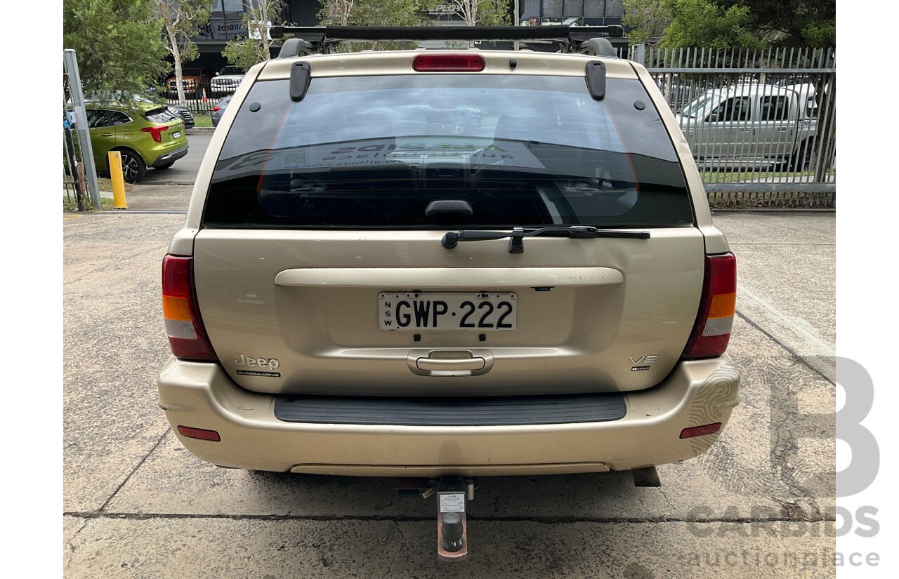 7/2001 Jeep Grand Cherokee Limited (4x4) WG 4d Wagon Champagne Pearl Metallic V8 4.7L