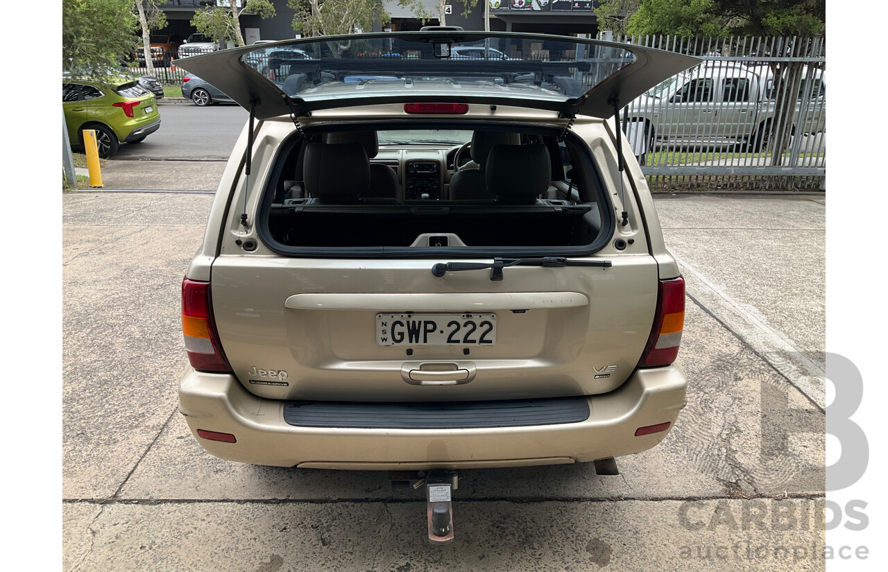 7/2001 Jeep Grand Cherokee Limited (4x4) WG 4d Wagon Champagne Pearl Metallic V8 4.7L