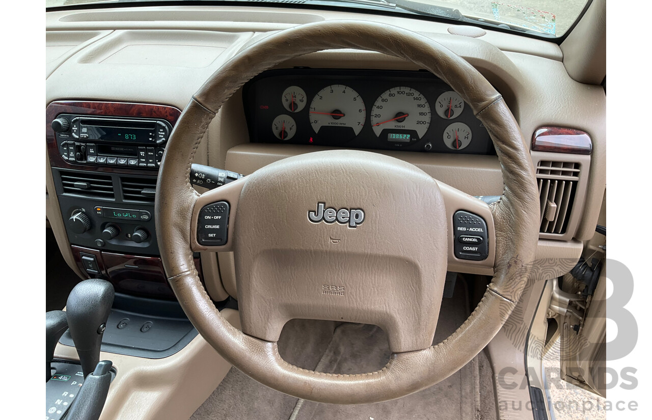 7/2001 Jeep Grand Cherokee Limited (4x4) WG 4d Wagon Champagne Pearl Metallic V8 4.7L