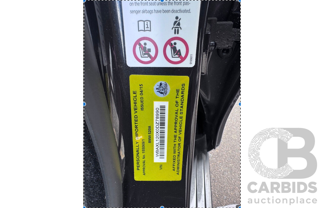 4/2013 BMW 520i Touring F11 MY14 4d Wagon Sophisto Grey Brilliant Effect Metallic Turbo 2.0L - 4/2015 Personal Import