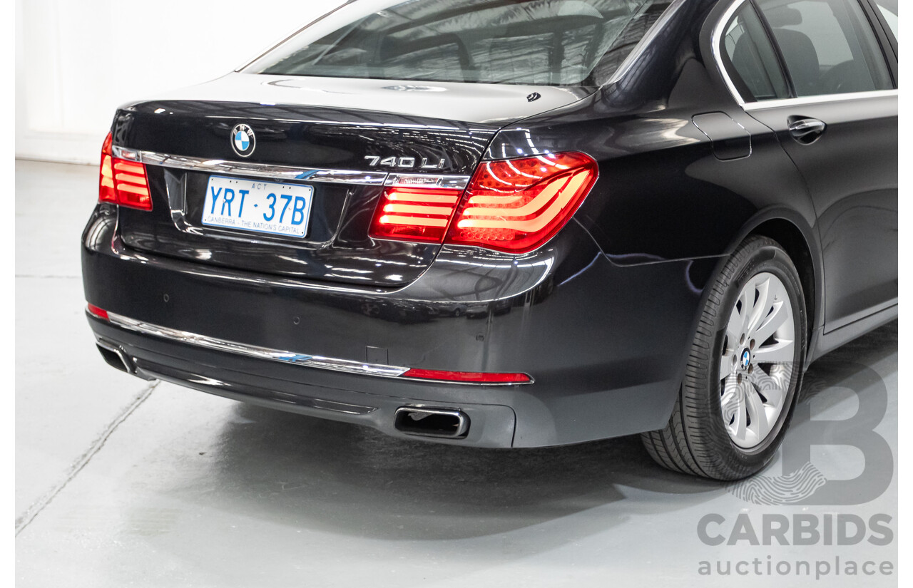 9/2013 BMW 740Li F02 MY13 4D Sedan Black Sapphire Metallic Turbo 3.0L