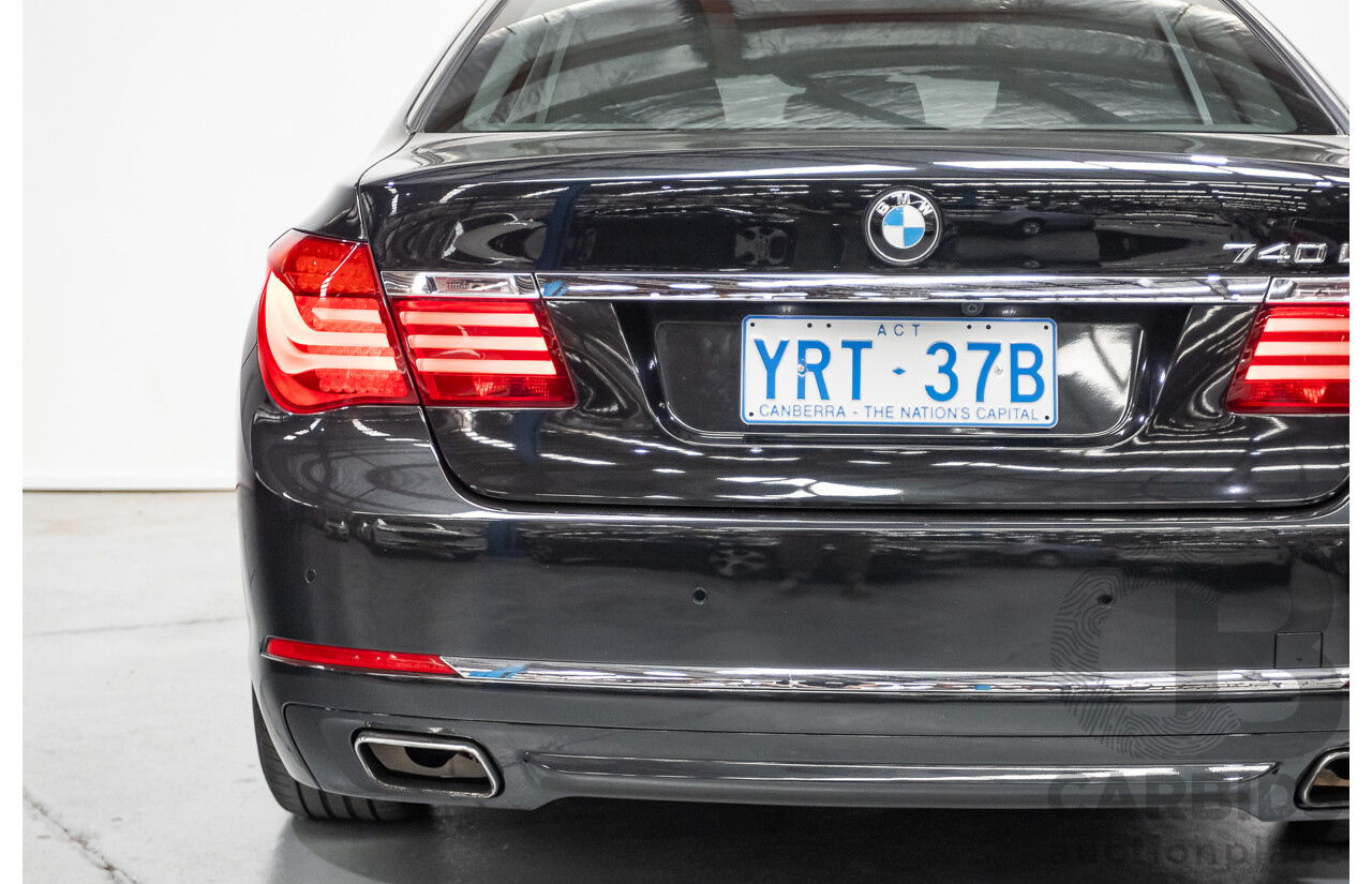 9/2013 BMW 740Li F02 MY13 4D Sedan Black Sapphire Metallic Turbo 3.0L